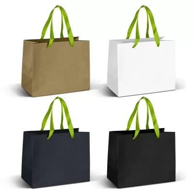 Medium 180gsm Ribbon Handle Paper Bag