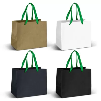 Medium 180gsm Ribbon Handle Paper Bag