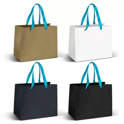 Medium 180gsm Ribbon Handle Paper Bag