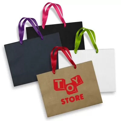 Large 180gsm Ribbon Handle Paper Bag