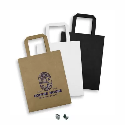 Medium Portrait 180gsm Flat Handle Paper Bag