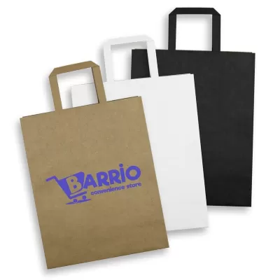Large Portrait 180gsm Flat Handle Paper Bag