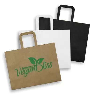 Large Landscape 180gsm Flat Handle Paper Bag