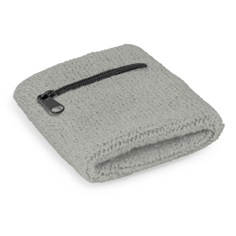 Cotton Wrist Sweatband with Pocket