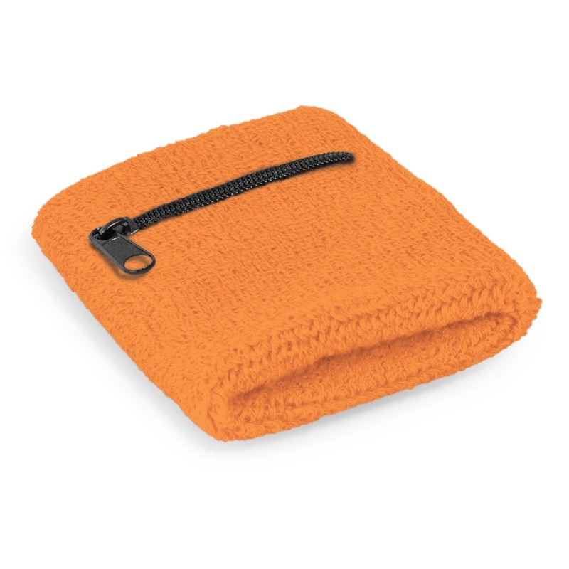Cotton Wrist Sweatband with Pocket
