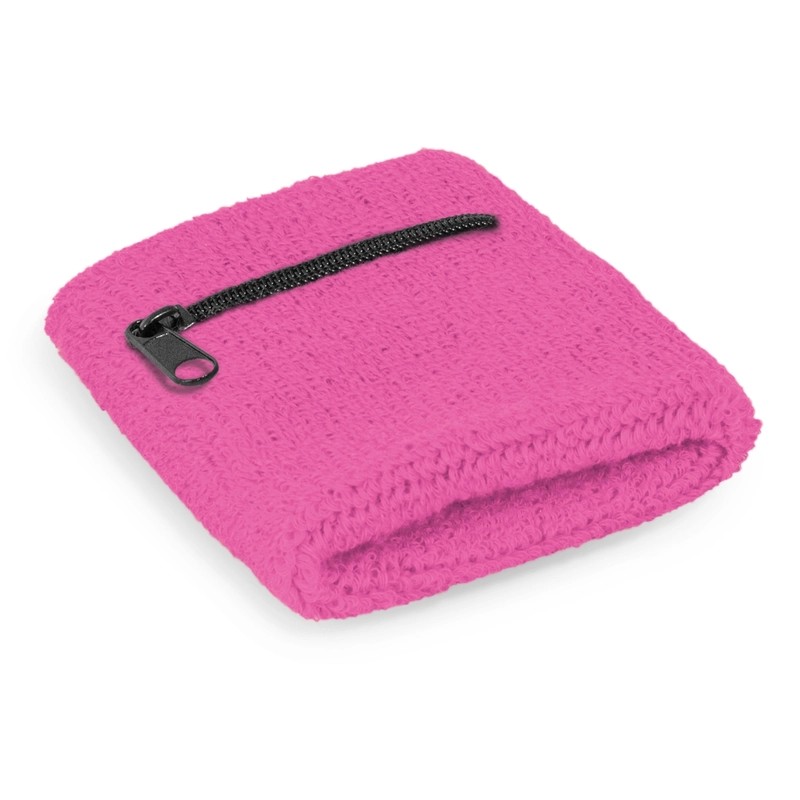 Cotton Wrist Sweatband with Pocket