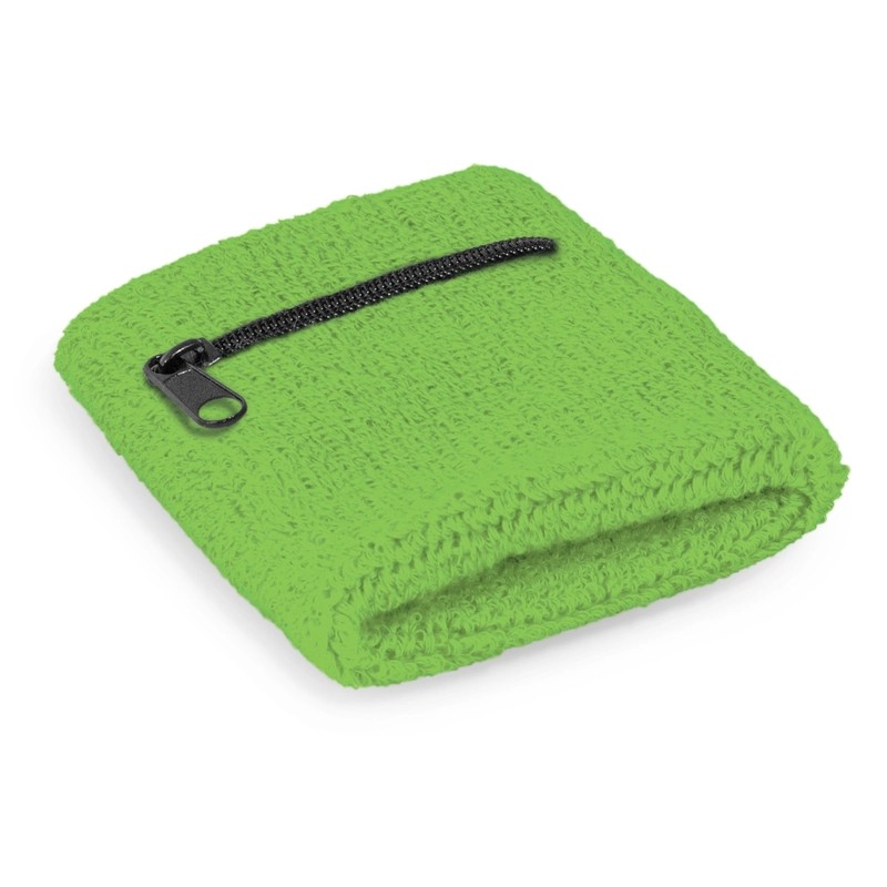 Cotton Wrist Sweatband with Pocket