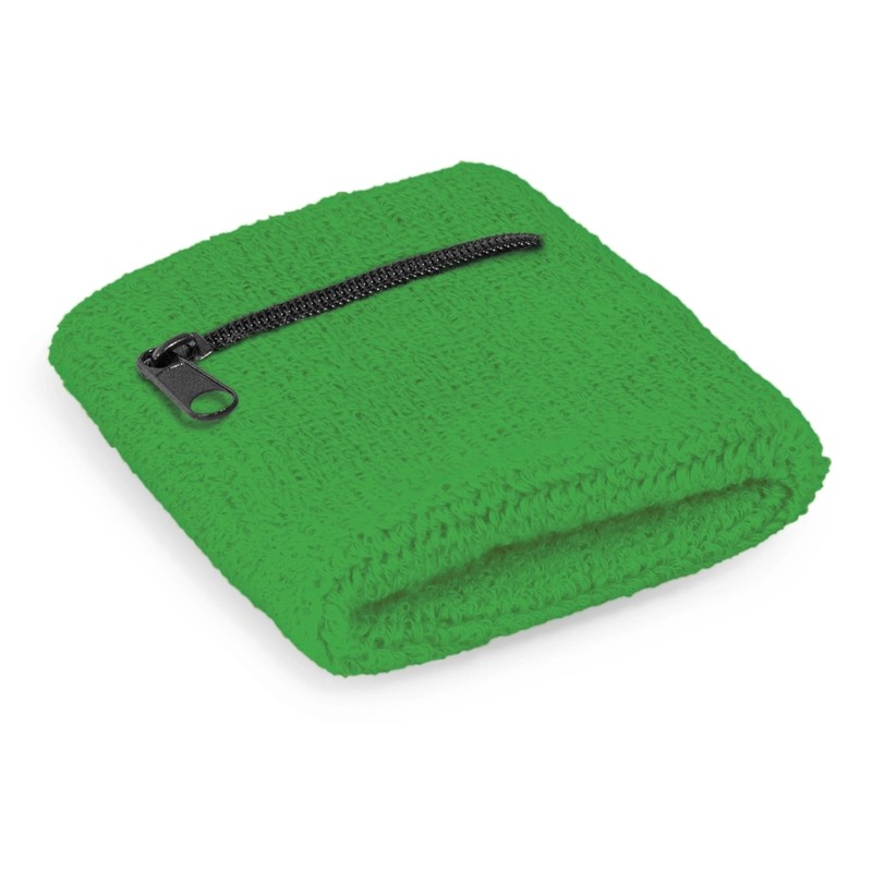 Cotton Wrist Sweatband with Pocket