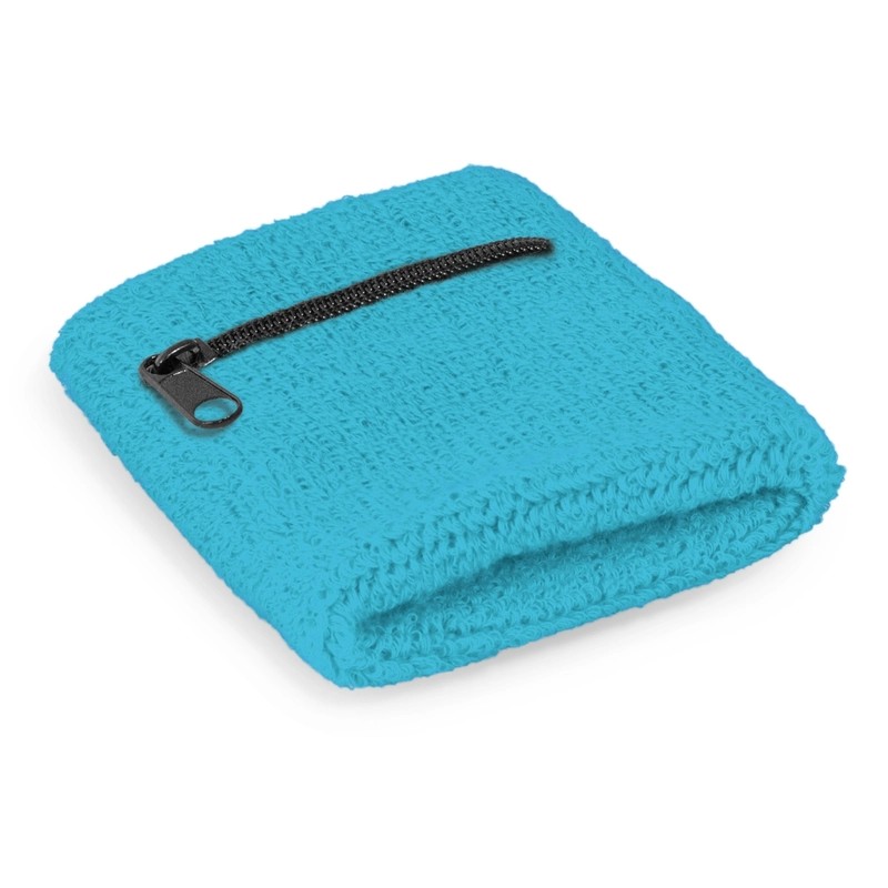 Cotton Wrist Sweatband with Pocket