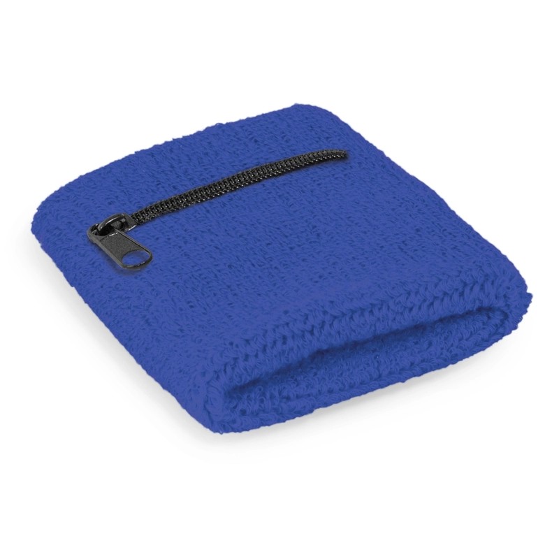 Cotton Wrist Sweatband with Pocket