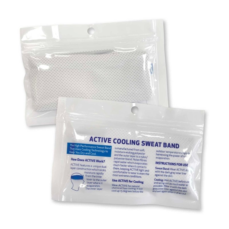 Active Polyester Cooling Sweatband