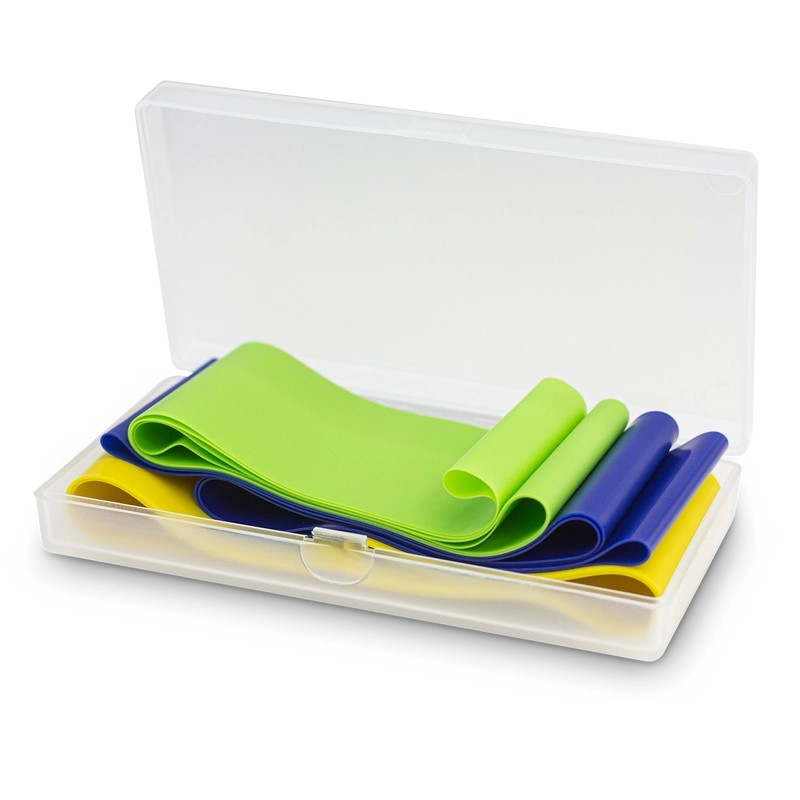 3 Piece Silicone Resistance Exercise Band Set