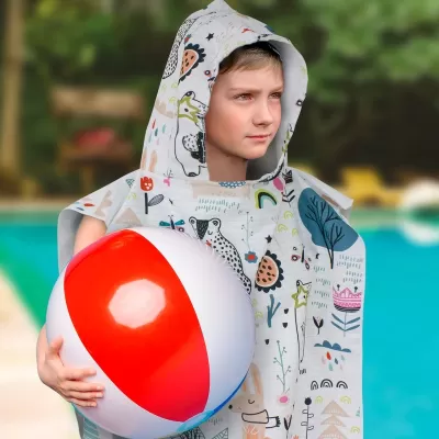 Kids 250gsm Microfibre Hooded Towel