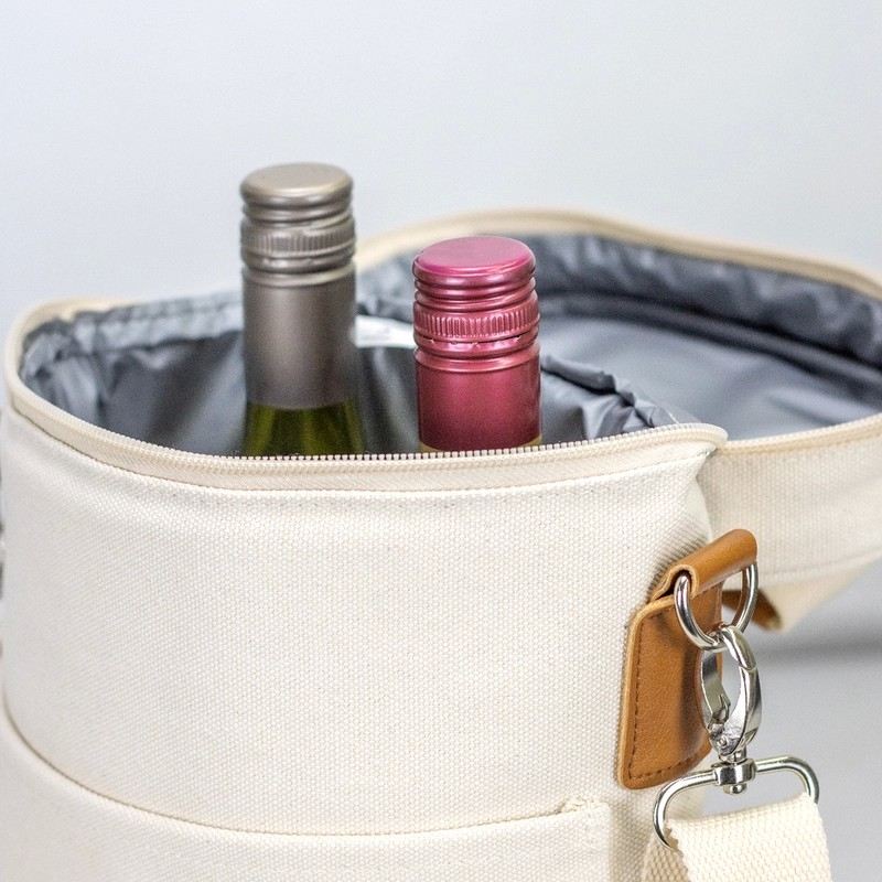 Colton Double Cotton Wine Cooler Bag