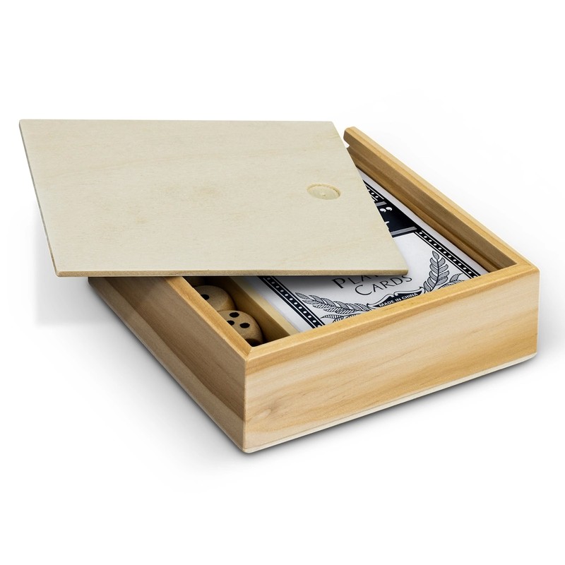 Wooden Card Game Set