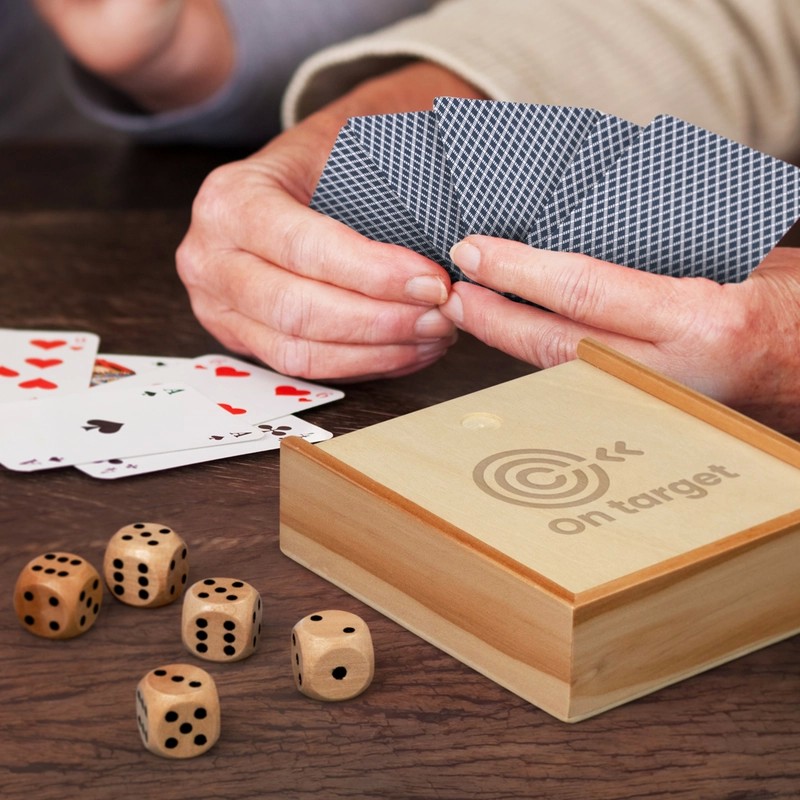 Wooden Card Game Set