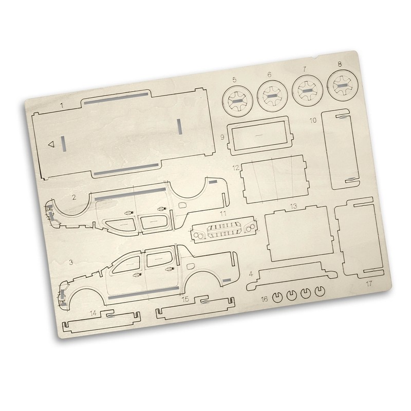 BRANDCRAFT UTE Wooden Model Kit