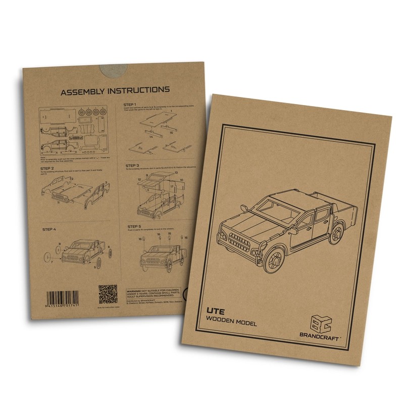 BRANDCRAFT UTE Wooden Model Kit