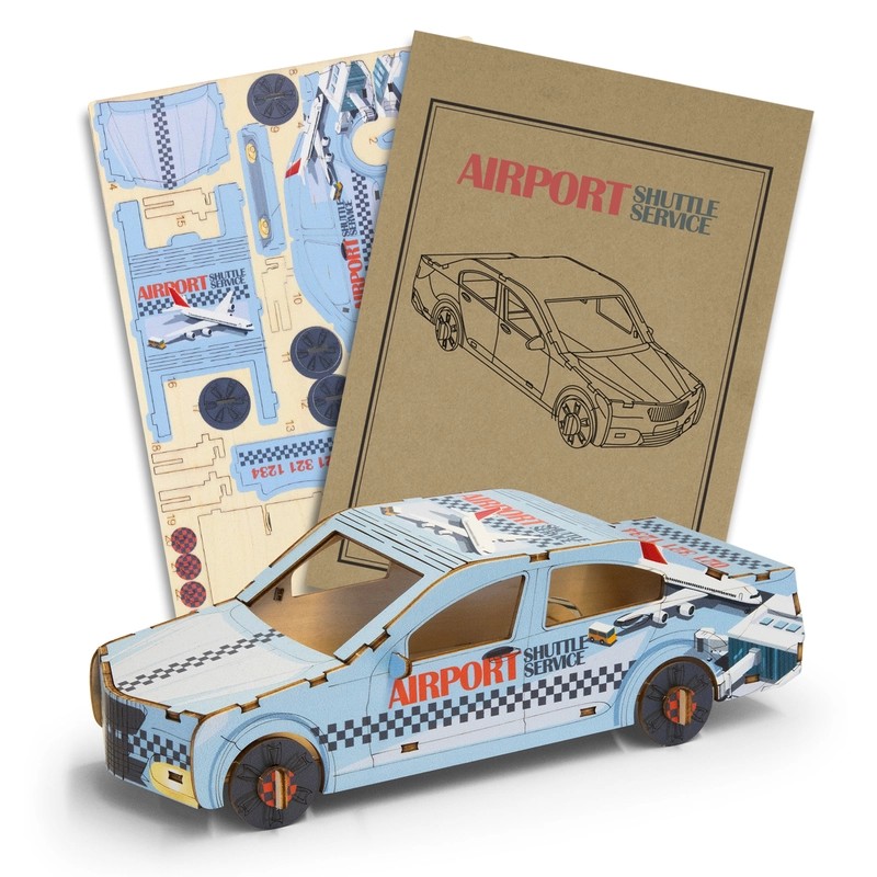 BRANDCRAFT Sedan Car Wooden Model Kit