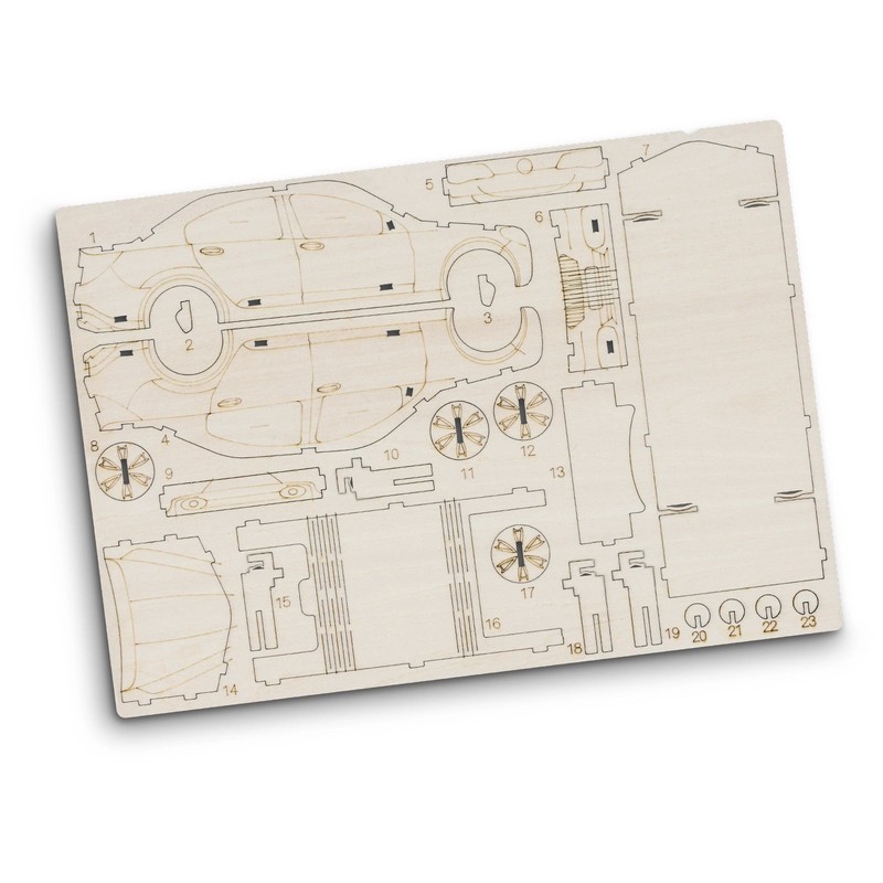 BRANDCRAFT Sedan Car Wooden Model Kit
