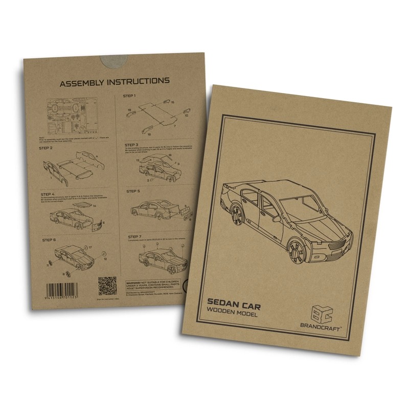 BRANDCRAFT Sedan Car Wooden Model Kit
