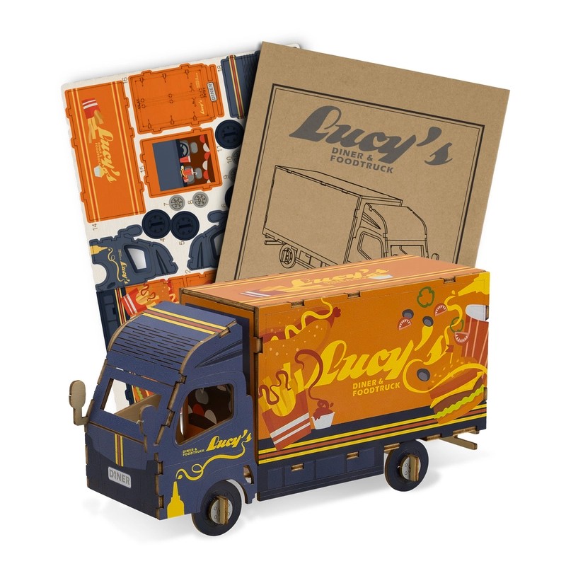 BRANDCRAFT Small Truck Wooden Model Kit