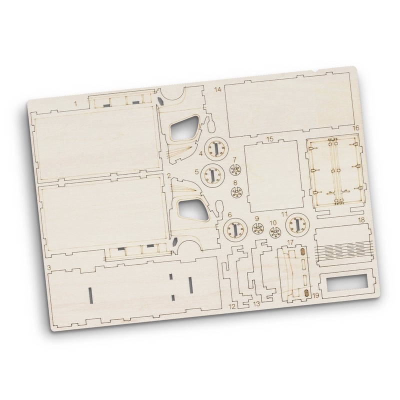 BRANDCRAFT Small Truck Wooden Model Kit