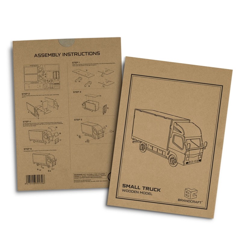 BRANDCRAFT Small Truck Wooden Model Kit