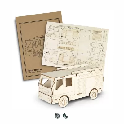 BRANDCRAFT Fire Truck Wooden Model Kit