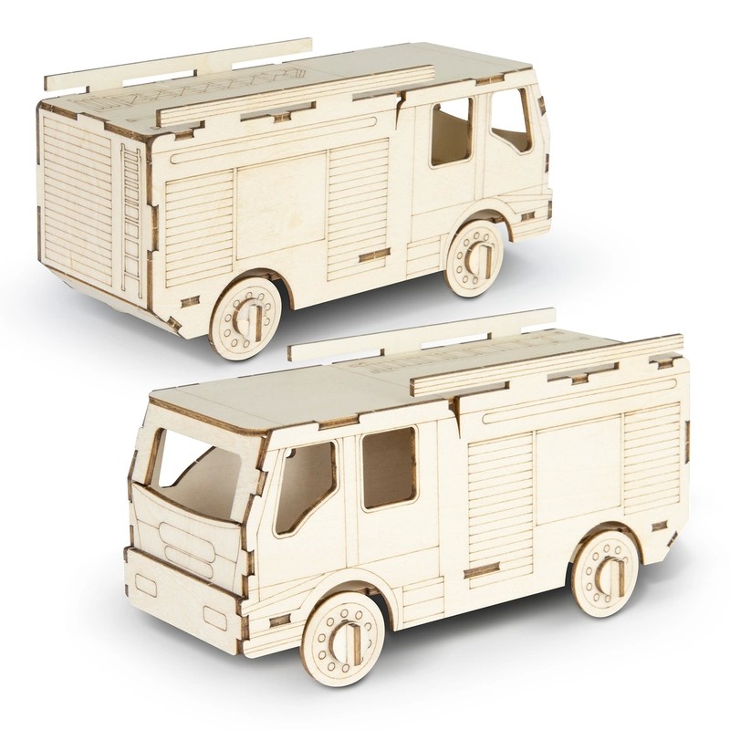 BRANDCRAFT Fire Truck Wooden Model Kit