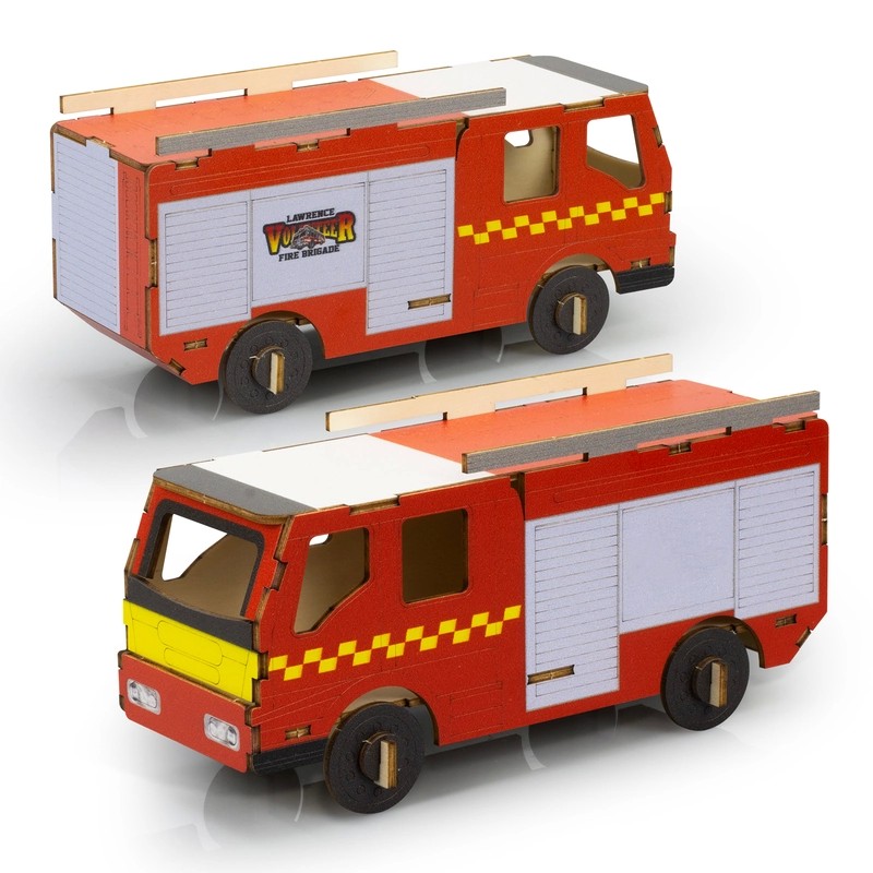 BRANDCRAFT Fire Truck Wooden Model Kit