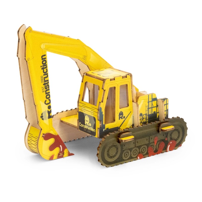 BRANDCRAFT Excavator Wooden Model Kit