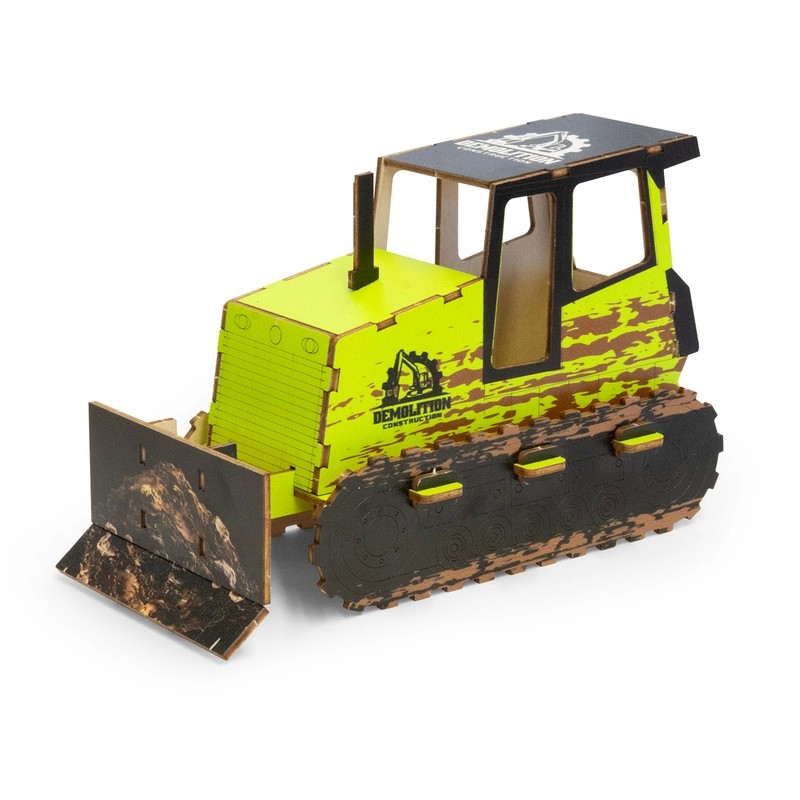 BRANDCRAFT Bulldozer Wooden Model Kit