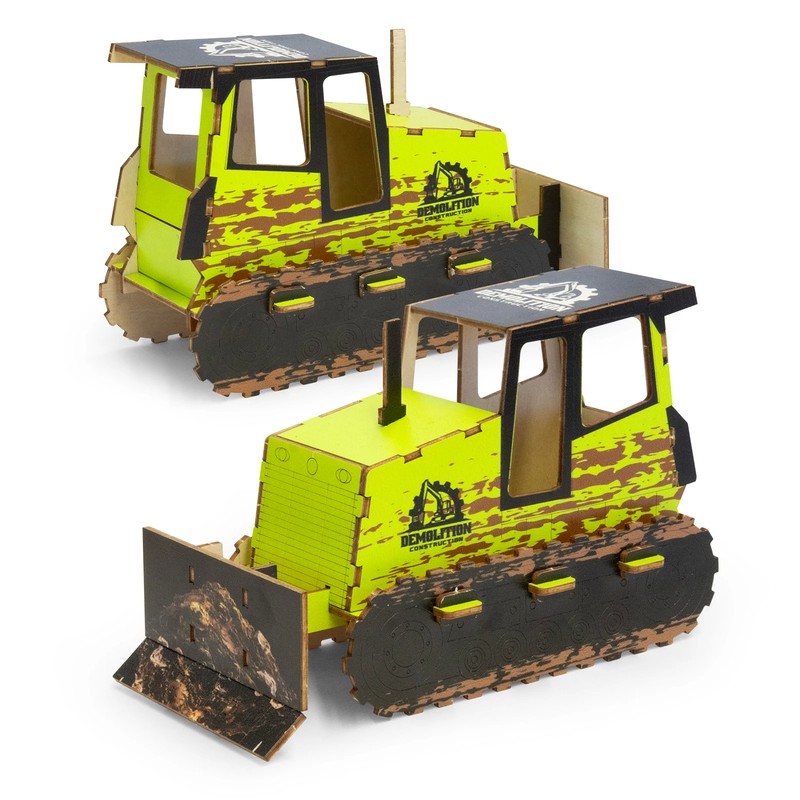 BRANDCRAFT Bulldozer Wooden Model Kit
