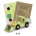 BRANDCRAFT Wheel Loader Wooden Model Kit