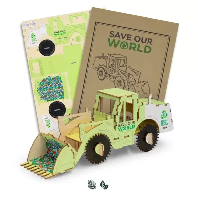 BRANDCRAFT Wheel Loader Wooden Model Kit