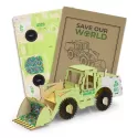 BRANDCRAFT Wheel Loader Wooden Model Kit