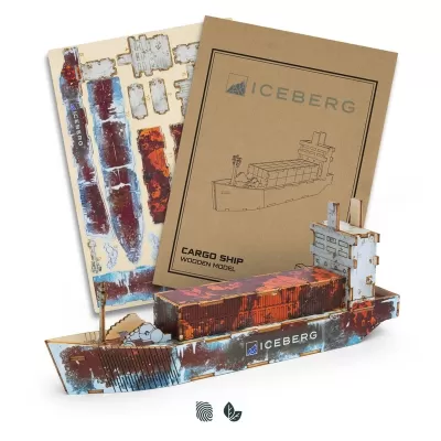 BRANDCRAFT Cargo Ship Wooden Model Kit