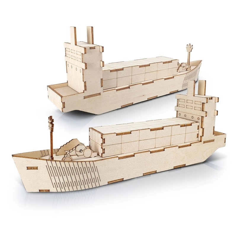 BRANDCRAFT Cargo Ship Wooden Model Kit