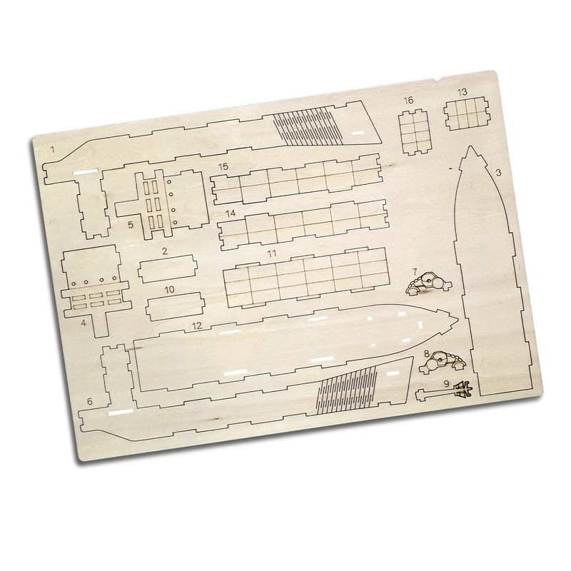 BRANDCRAFT Cargo Ship Wooden Model Kit
