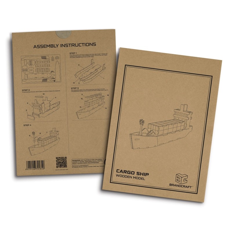 BRANDCRAFT Cargo Ship Wooden Model Kit