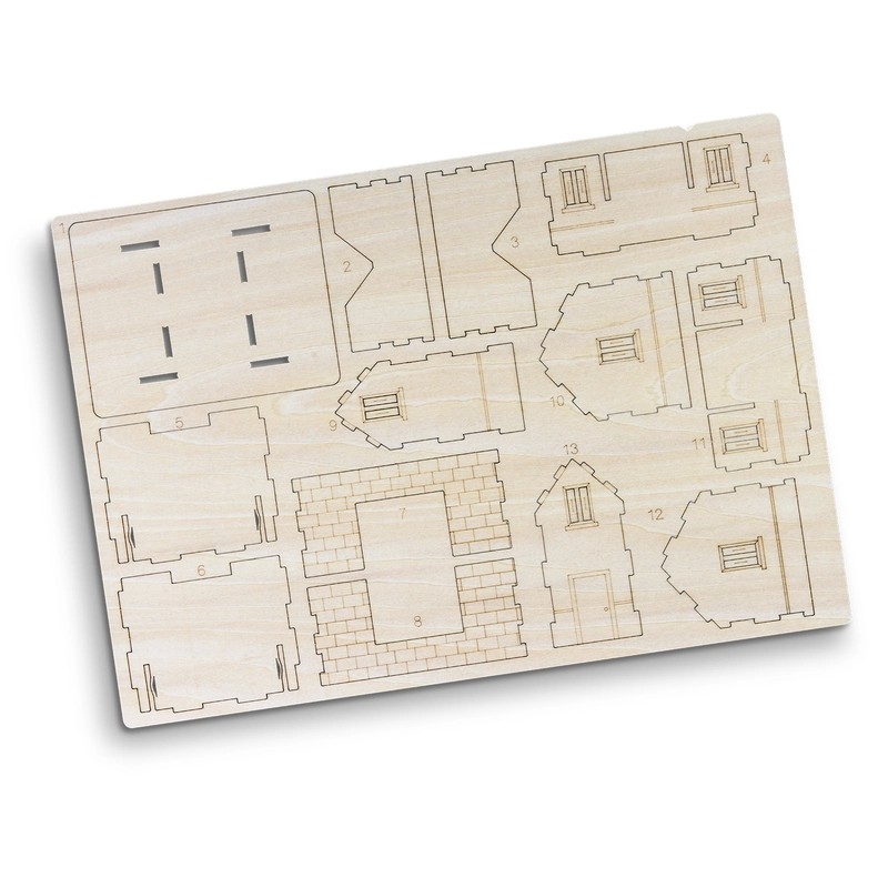 BRANDCRAFT House Wooden Model Kit