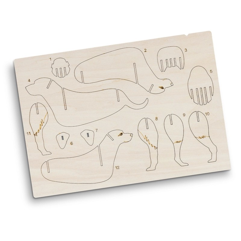 BRANDCRAFT Dog Wooden Model Kit