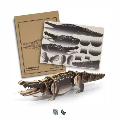 BRANDCRAFT Crocodile Wooden Model Kit