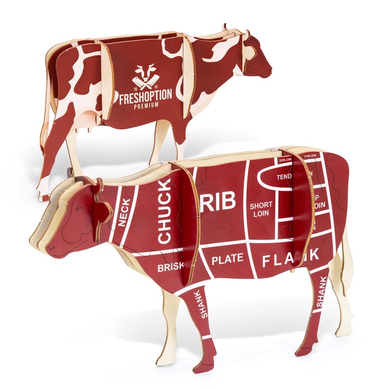 BRANDCRAFT Cow Wooden Model Kit