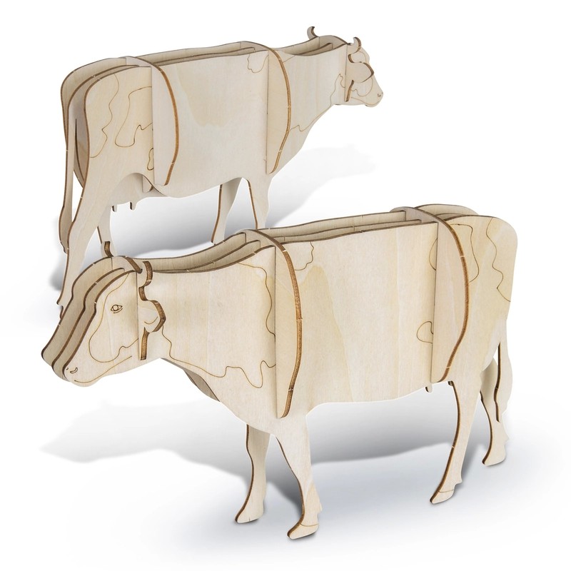 BRANDCRAFT Cow Wooden Model Kit