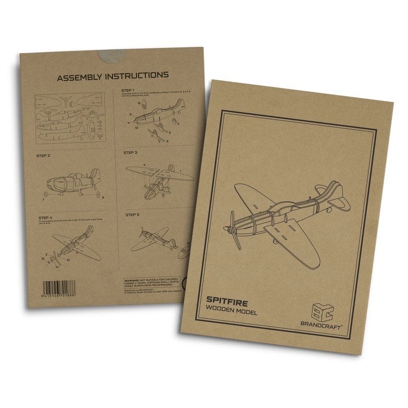 BRANDCRAFT Spitfire Wooden Model Kit