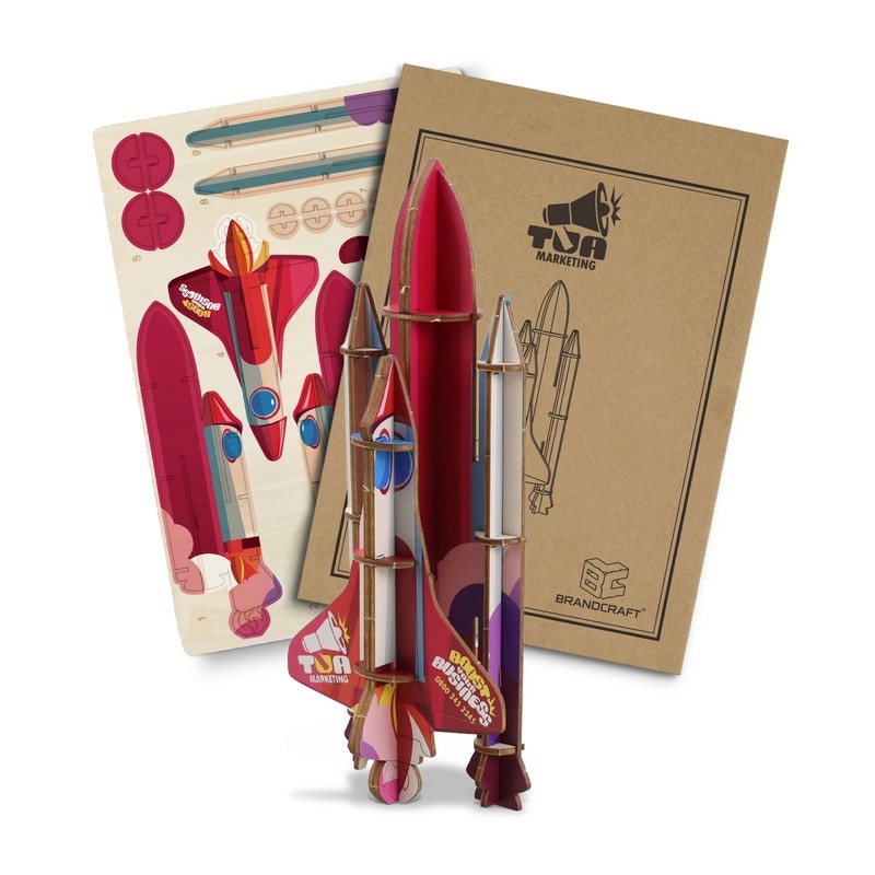 BRANDCRAFT Rocket Ship Wooden Model Kit