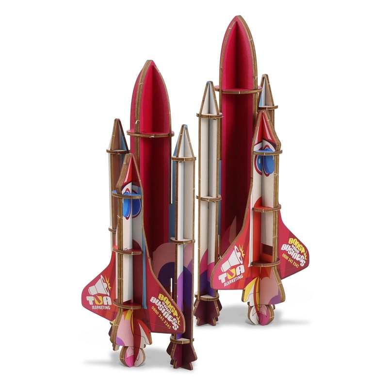 BRANDCRAFT Rocket Ship Wooden Model Kit