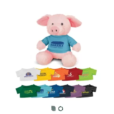 branded Pig Plush Toy, from our range of promotional Teddy Bears & Plush Toys